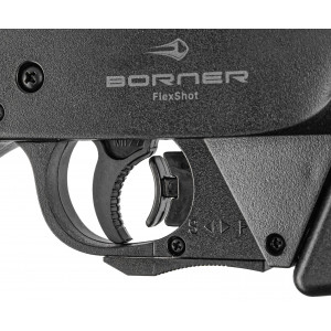 Винтовка пневматическая мультикомпрессионная Borner Flex Shot Multi-Pump, Black кал. 4,5 мм (пластик, 3 Дж)