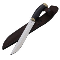 Нож Пластунский, сталь 95Х18, граб, мельхиор